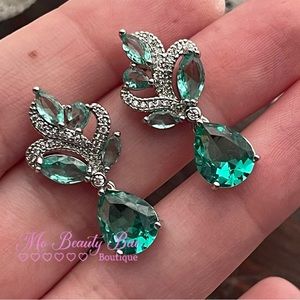 Crystal Peacock Stud Earrings